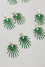 Olive Sunburst  Earrings