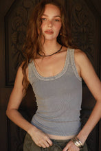 NS8258 - Vintage Reversible Ribbed Tank: Vintage Mist Teal