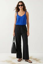 Classic V-neck Tank Top With Strap Accent - SS: Papyrus / 3s-2m-1l