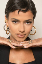 Small Thick Classic Hoops: Rhodium Plated / Small - 1 Inch