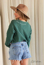 JESUS HAS MY BACK Mineral Graphic Sweatshirt: VINTAGE MAROON / M