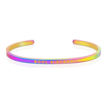 Soul Sisters - inspirational mantraband® cuff bracelet: Yellow Gold / Original