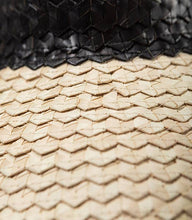 Two Tone Playa Straw Visor: Cocoa/Nat