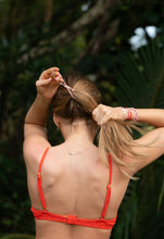"Love" Pink Hearts Hair Tie Bracelets: Small