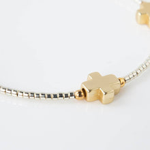 Faithful Cross Bangle-Silver