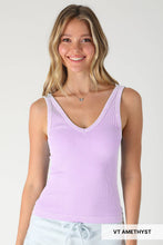 NS8528 - Vintage Reversible Ribbed Tank Top: Vintage Denim