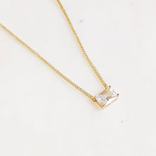 Precious Pendant Tennis Necklace: Crystal Clear