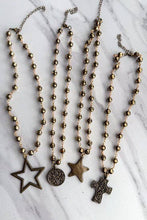Talus Bronze Necklaces: Bronze Cross