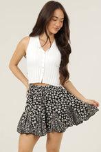 BS909-A801-WA02 TWIN PRINT GODET SHORTS: M