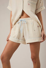 CREAM PJ SHORTS