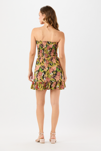 Boracay Mini Dress: Molokai Floral Black / One Size