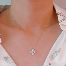 Radiant Sparkle Mini Cross Pendant Necklace