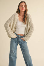 Cold Foam Cable Knit Cardigan