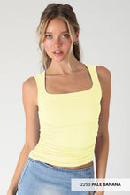 NS8408- Clean Line Square Shirred Top: 2273 Deep Sea Blue