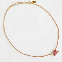 Precious Pendant Tennis Necklace: Crystal Clear