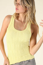 NS8458 - Reversible Lace Textured Tank Top: 2246 French Roast