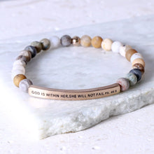 God is Within She Will Not Fail Bamboo Agate