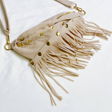Fringed Or Not Sling Bag: Alpaca