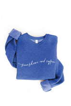 SUNSHINE AND COFFEE Graphic Sweatshirt: VINTAGE WHITE LONG SLEEVE / M