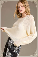 JDS3608-Boat Neck Off Shoulder Dolman Sleeve Sweater Fall: Cinnamon / M