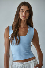S1187N | Double Layered Seamless Top: Prussian Blue / SM