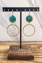 Janet Hoop Earrings Turq