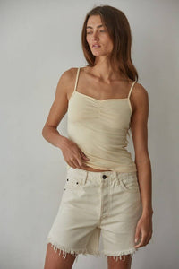 Black Knit V-Neck Cami Top