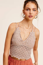 Nude Crochet Lace Bralette Top