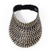Playa Straw Visor: Blk/Nat
