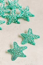 Green Starfish Earrings