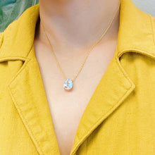 Dream It Solitaire Pendant Necklace: Heart Stone