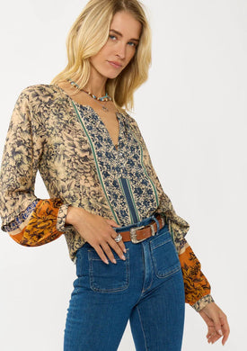Boho Button Blouse