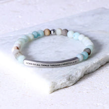 I can do all things through Christ Amazonite
