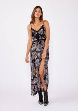 Floral  Lace Trim Maxi Dress