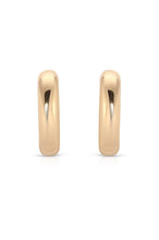 Small Thick Classic Hoops: Rhodium Plated / Small - 1 Inch