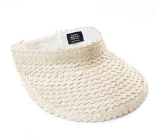 Playa Straw Visor: Blk/Nat