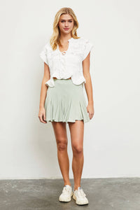 Mini Skort in Sage