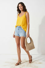 Classic V-neck Tank Top With Strap Accent - SS: Papyrus / 3s-2m-1l