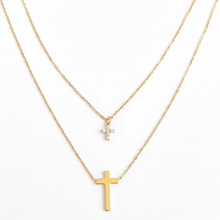 Forever Faith Dual Cross Necklace