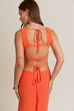 Creamsicle Sleeveless Square Neck Midi Dress