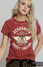 Aerosmith Burn Out Graphic Tee Chili Pepper