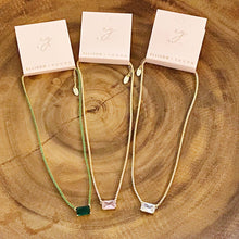 Precious Pendant Tennis Necklace: Soft Pink