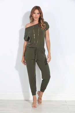 Off the Shoulder Jumpsuit