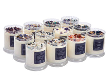 Christmas and Holiday Candles, Soy Candle, Crystal Candles: Cinnamon Vanilla / 12oz Glass Jar