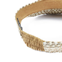 Playa Straw Visor: Blk/Nat