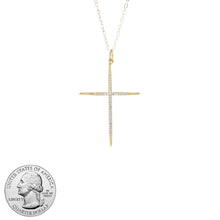 EVERLASTING THIN CROSS NECKLACE