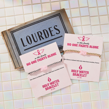 Holy Water Pink Ribbon Waterproof Gold