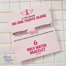 Holy Water Pink Ribbon Waterproof Gold