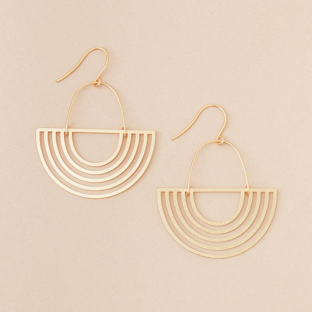 Refined Earring Collection - Solar Rays/Gold Vermeil