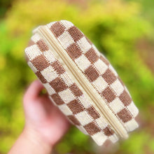 Check Yourself Cosmetic Bag: Red White